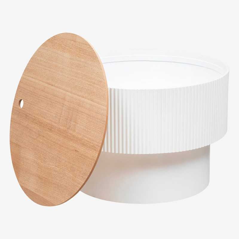 Vue détaillée de la table basse ENOLA
