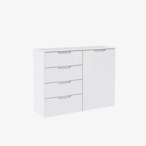 Commode 1 porte 4 tiroirs - FIONA