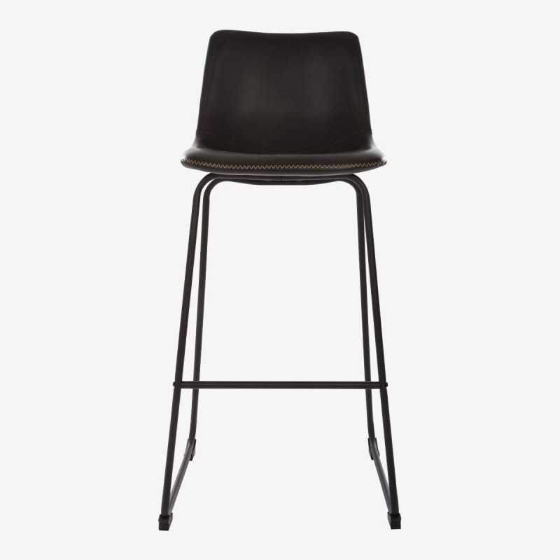 Vue de trois-quarts du tabouret LOIS