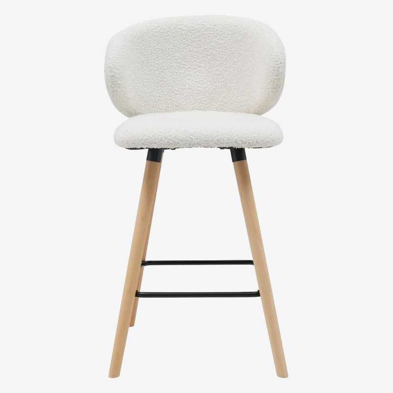 Vue de trois-quarts du tabouret POLLY