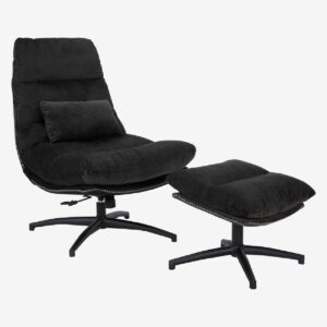 Fauteuil et repose-pieds - PRESLEY