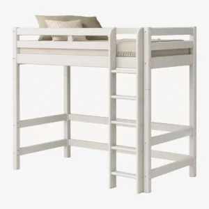Lit enfant barrière + échelle droite 90x200 cm - FLEXA