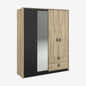 Armoire 4 portes et 2 tiroirs - PAVANA