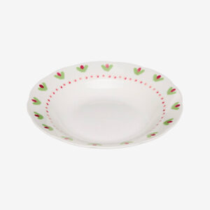 Assiette creuse - FLEUR DE ROSE
