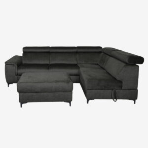Angle convertible droit + pouf - MAJESTIC