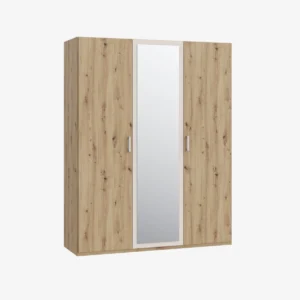 Armoire 3 portes 1 miroir - FLORA