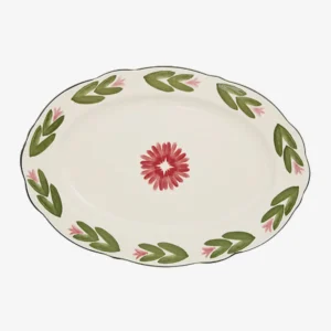 Plat ovale en porcelaine - MONA